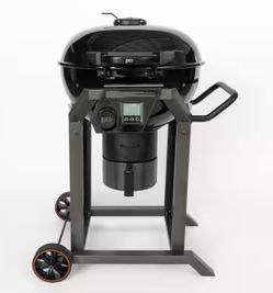 LOCO 22.5 in. SmartTemp Kettle Charcoal Grill in Black with Stand