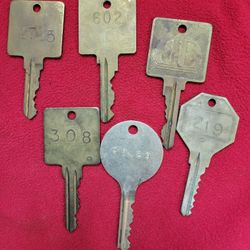 Vintage Hotel Keys 