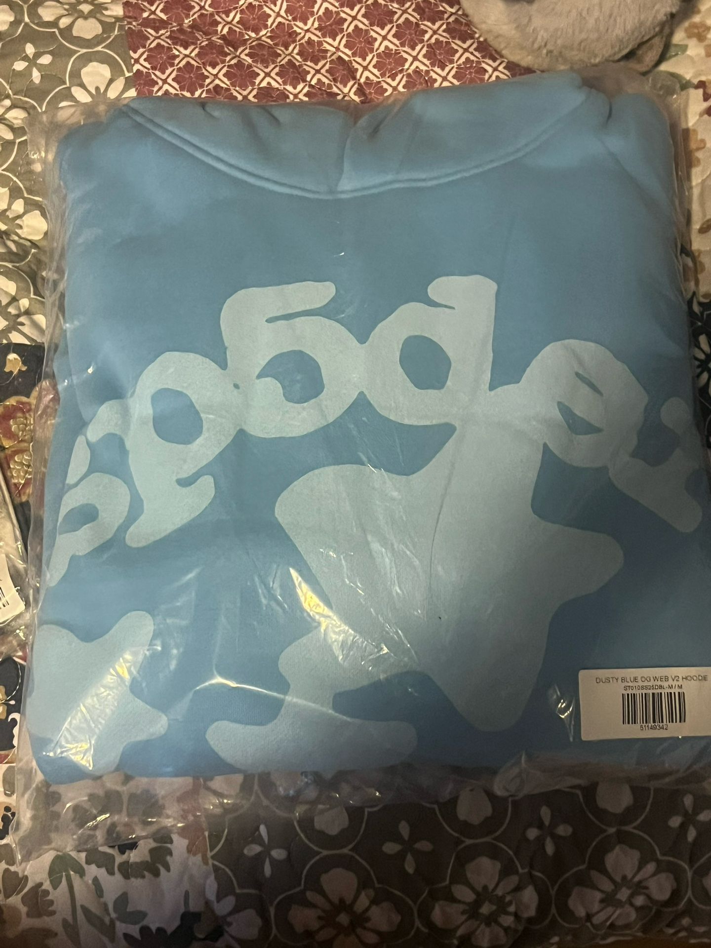 Dusty Blue OG V2 Sp5der hoodie