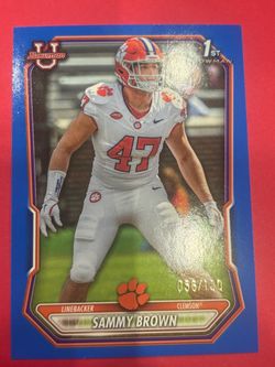 2026 Bowman Football Sammy Brown 1st Bowman Blue /150 #BPP-33 Clemson