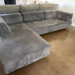 West Elm 112” Tillary Reversible Sectional Sofa Couch