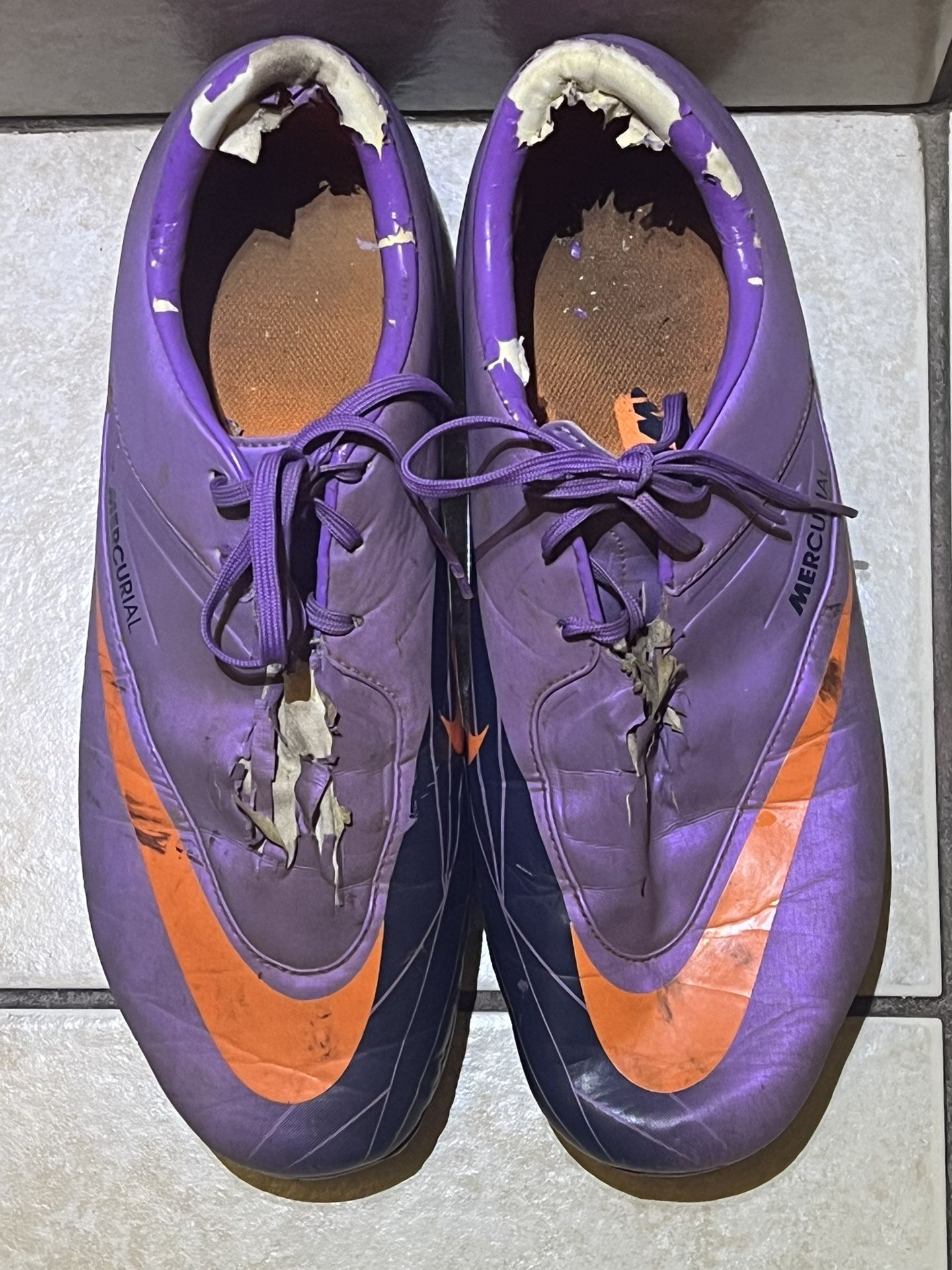 Nike Mercurial Vapor VI FG purple Orange Size 10
