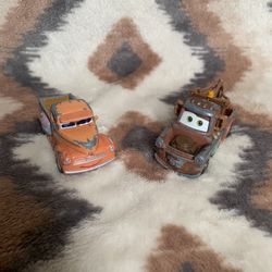 Disney Pixar diecast mater tow truck and smokey