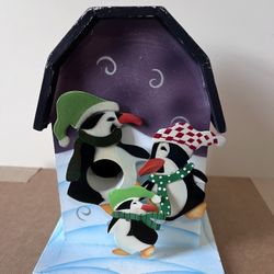 Penguins Bird House