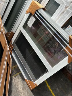 Single hung impact window white 37x39