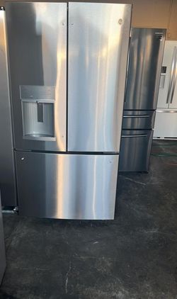 GE  3-Door Stainless Steel Refrigerator Fridge
