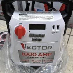 Vector 1000amp Jump Starter, Compressor, Usb Power 