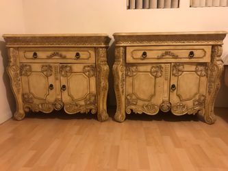 Dresser with mirror and matching night stands