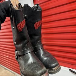 Red Wings Women’s Leather Biker Boots 