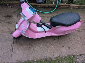 Pink Kids Electric Ride-On Scooter