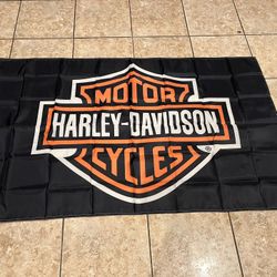 Harley Davidson 5 by 3 Ft flag