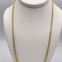 14kt Gold Rope Chain 23.8G 24"
