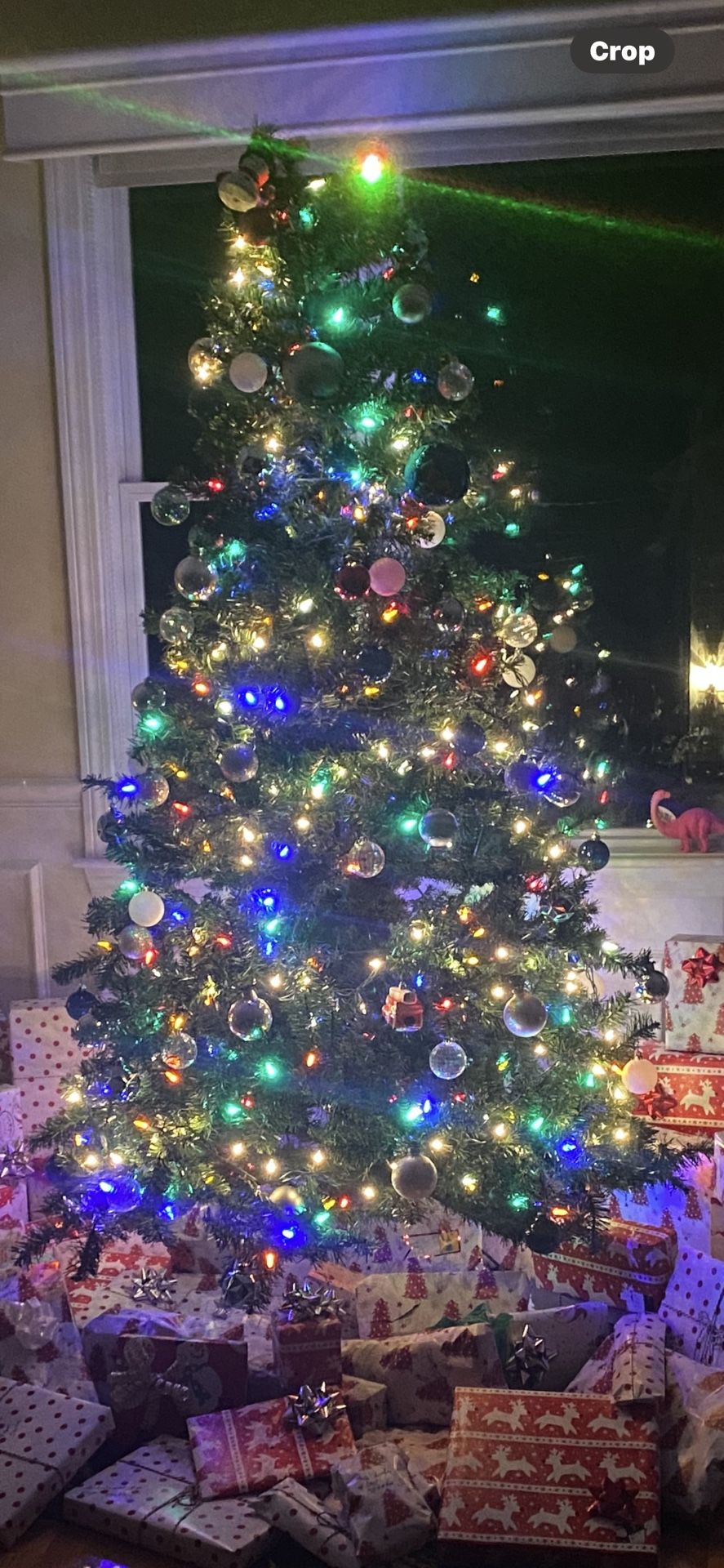 Sylvania 7β Augusta Pine Pre-Lit Christmas Tree β Multicolor Lights