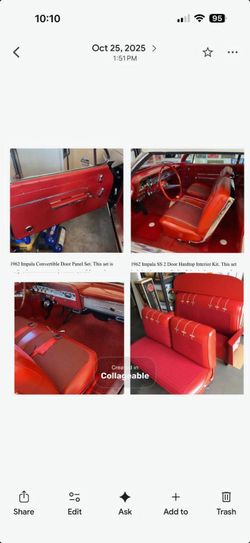 1962 Chevy Impala interior