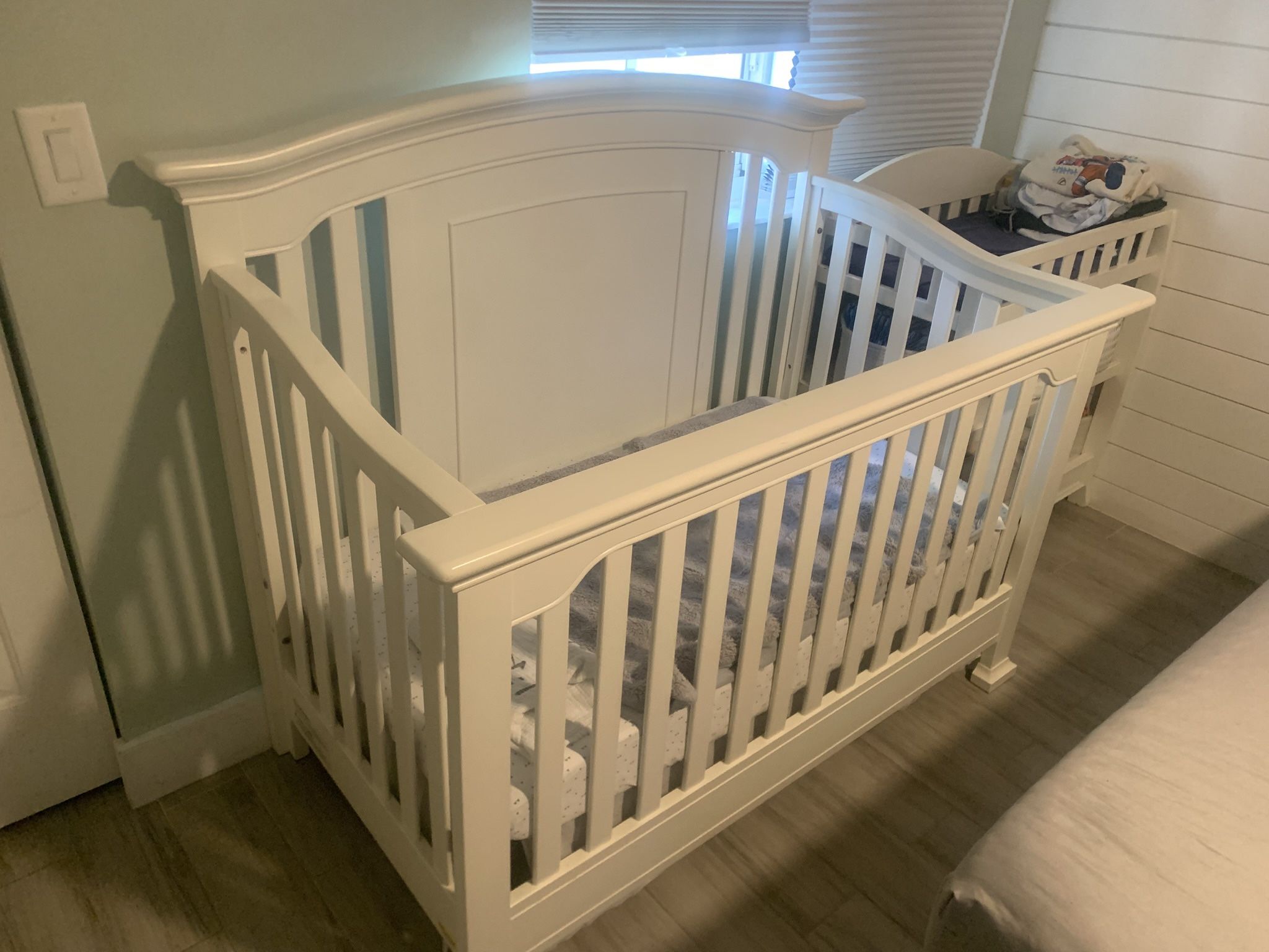 Crib, Mattress, Changing Table.