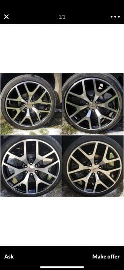 Picture is only for attention. Looking for this Rims size 22 in good conditions with good tires..