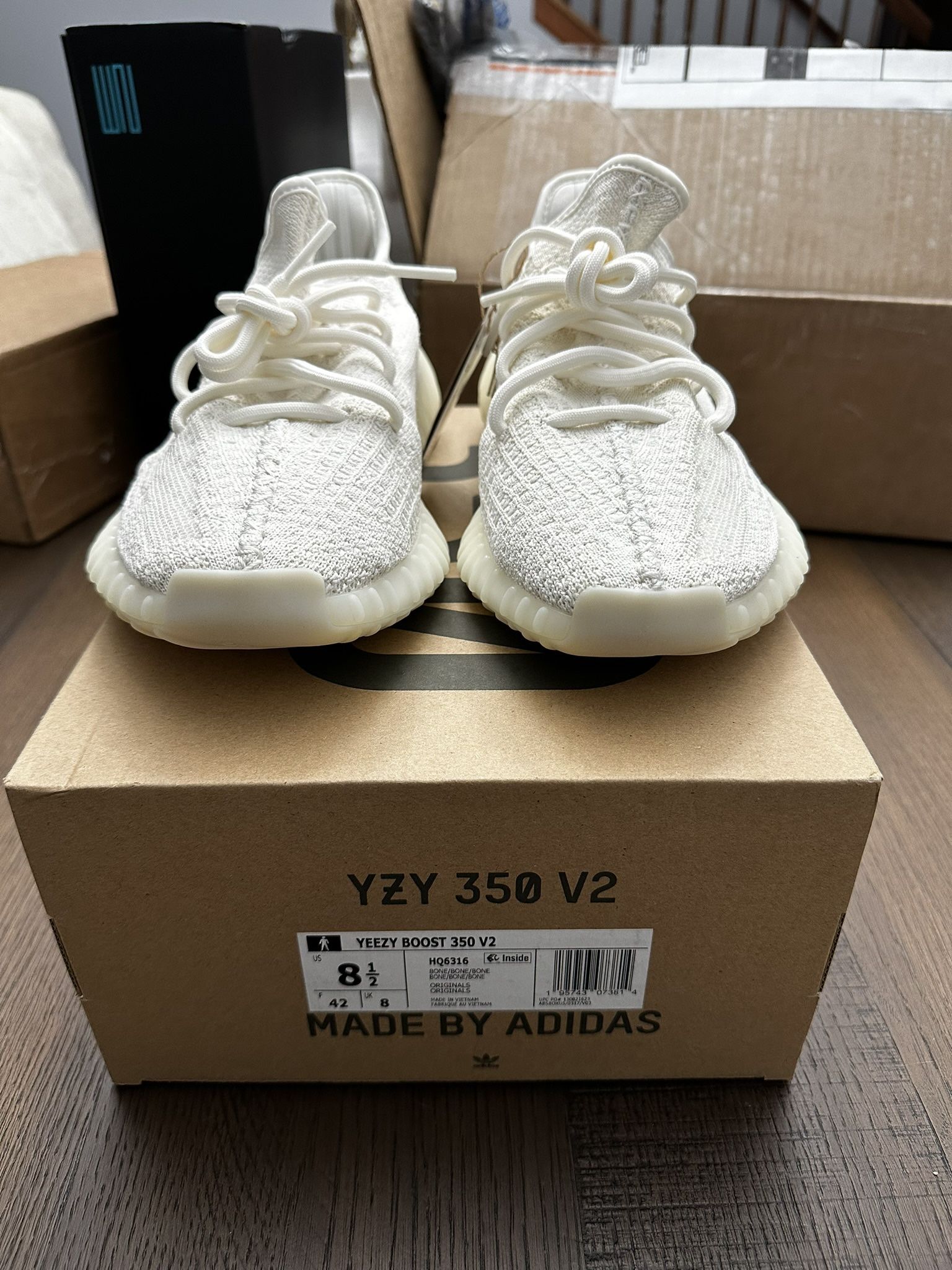 Adidas Yeezy 350 Bone White Size 8.5 Men’s Brand New