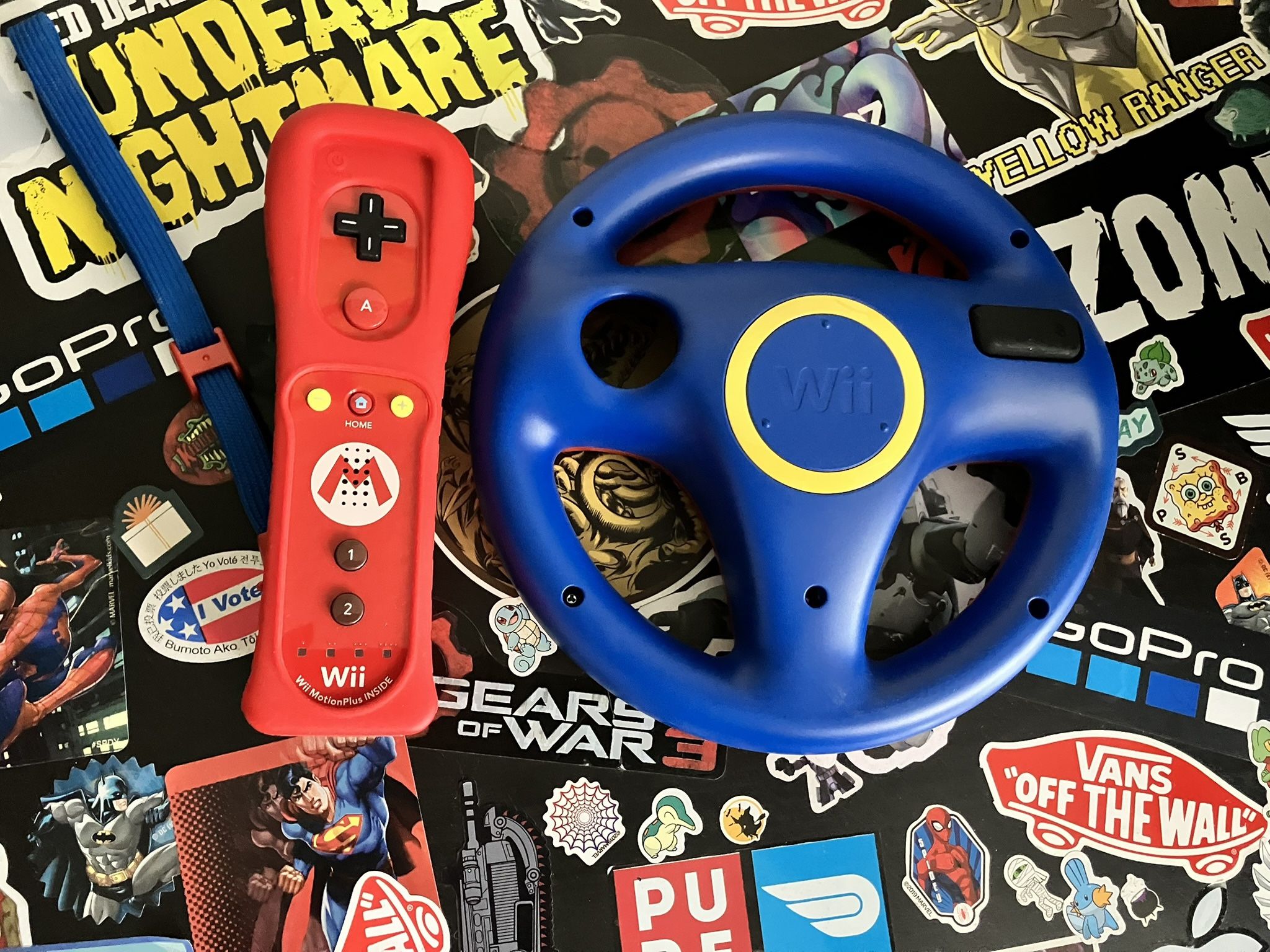 Mario & Luigi Wii Remotes