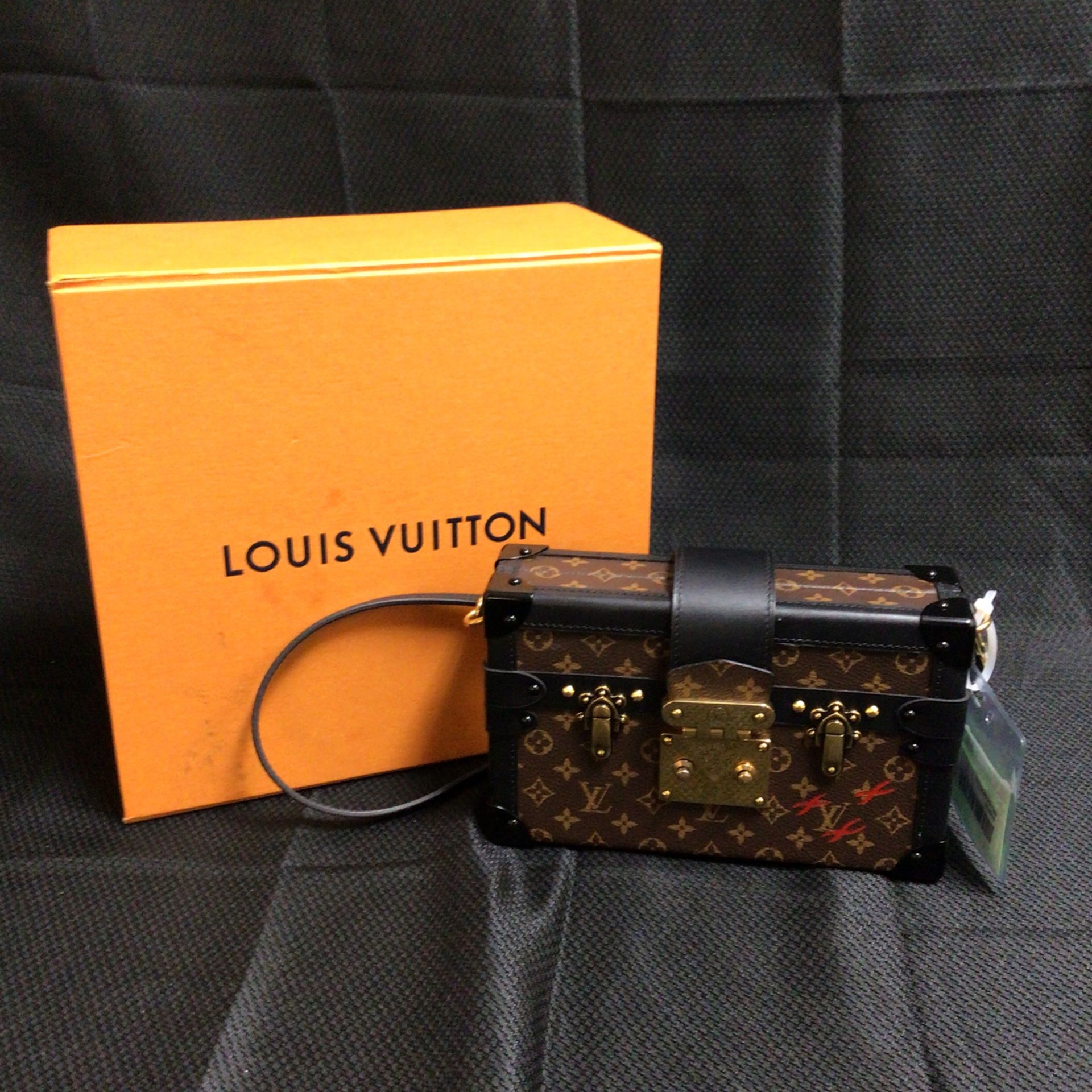 Louis Vuitton Petite Malle Monogram In Box With Dust Bag And Extra Strap