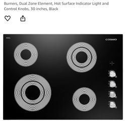 30” Electric Cooktop 