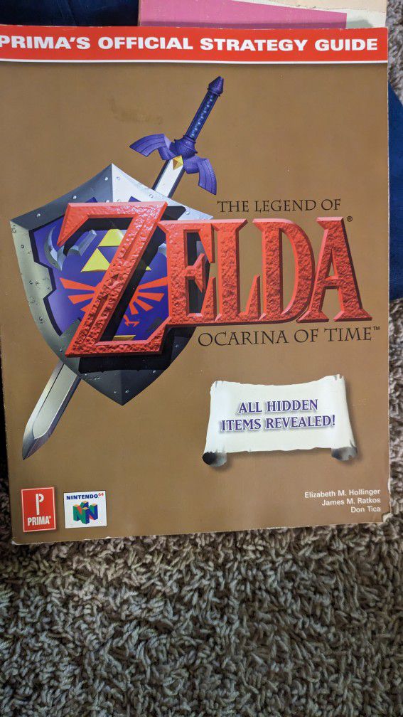 Primas Official Strategy Guide For The Legend Of Zelda, Ocarina Of Time. Nintendo 64.