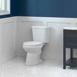 $65 Glacier Bay
12 inch Rough In
Single Flush Round
Toilet in White Seat
Included