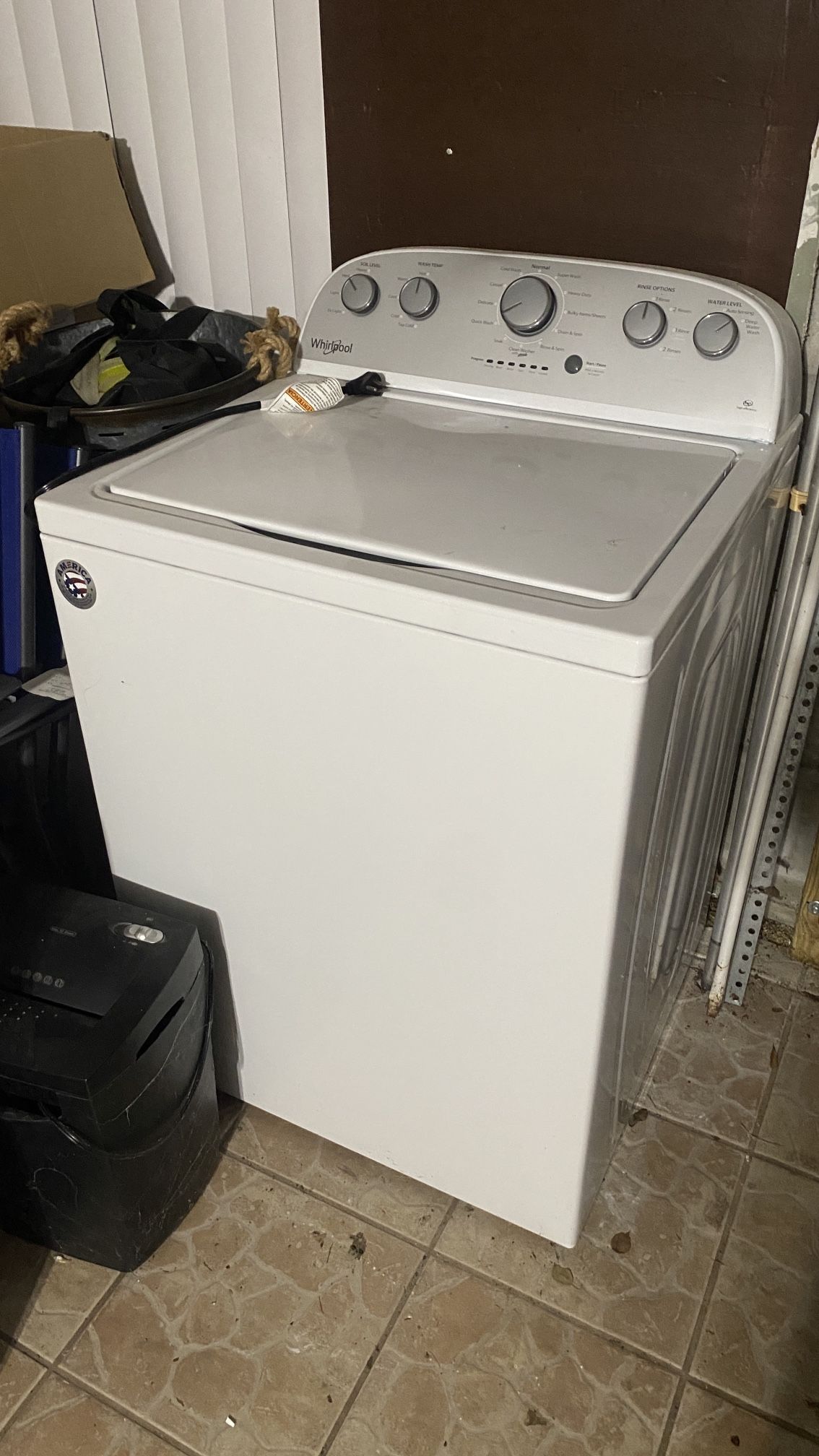Whirlpool High Efficiency Washing Machine