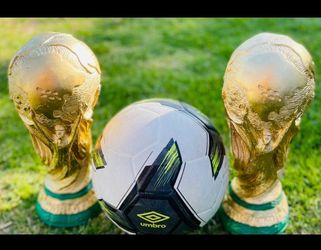 Trophy, World Cup, and piggy bank