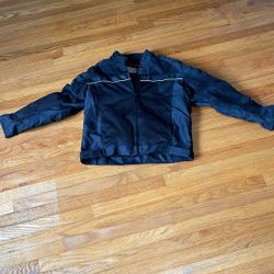 LIKE NEW CONDITION PADDED MOTORCYCLE JACKET. LG