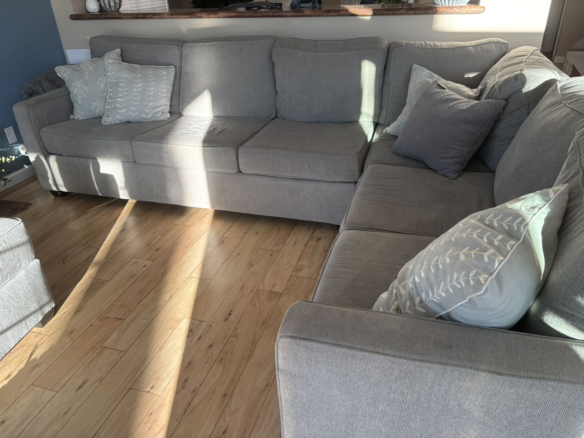 Living Spaces L Shaped Couch