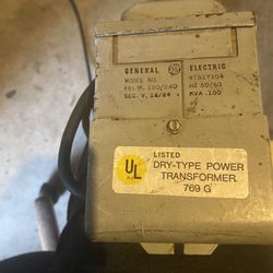 GE .100Kva Pri.120/240 - Sec. 12/24 1 Phase