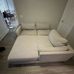 Light Gray L-Shaped Couch – $275 OBO