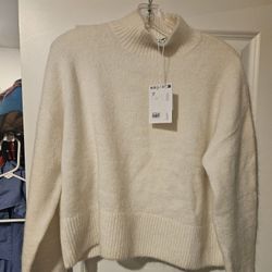 & Other Stories Mockneck Crop Sweater