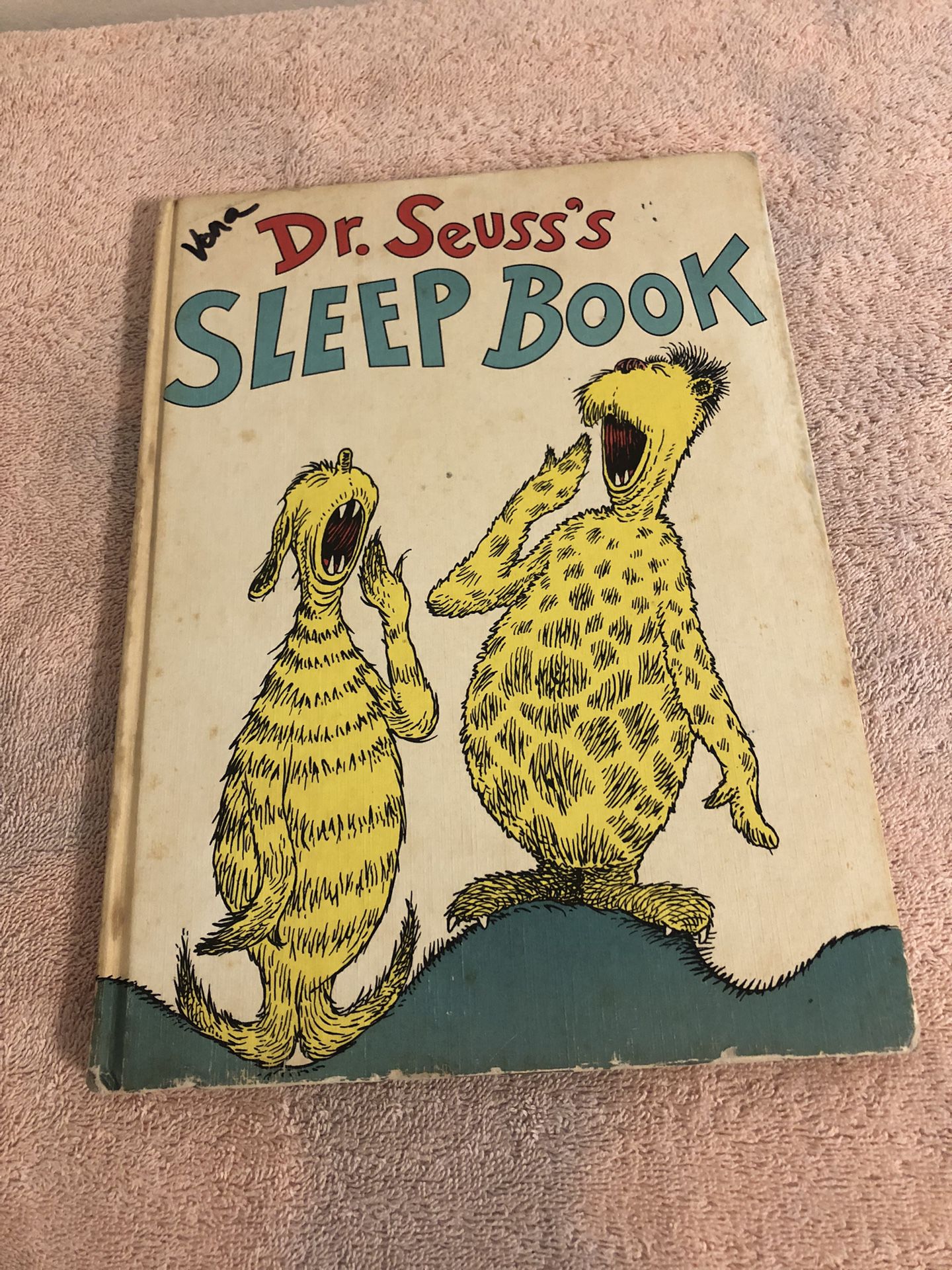 Vintage 1962 First Edition Dr Seuss The Sleep Book Hardcover 11”x8”