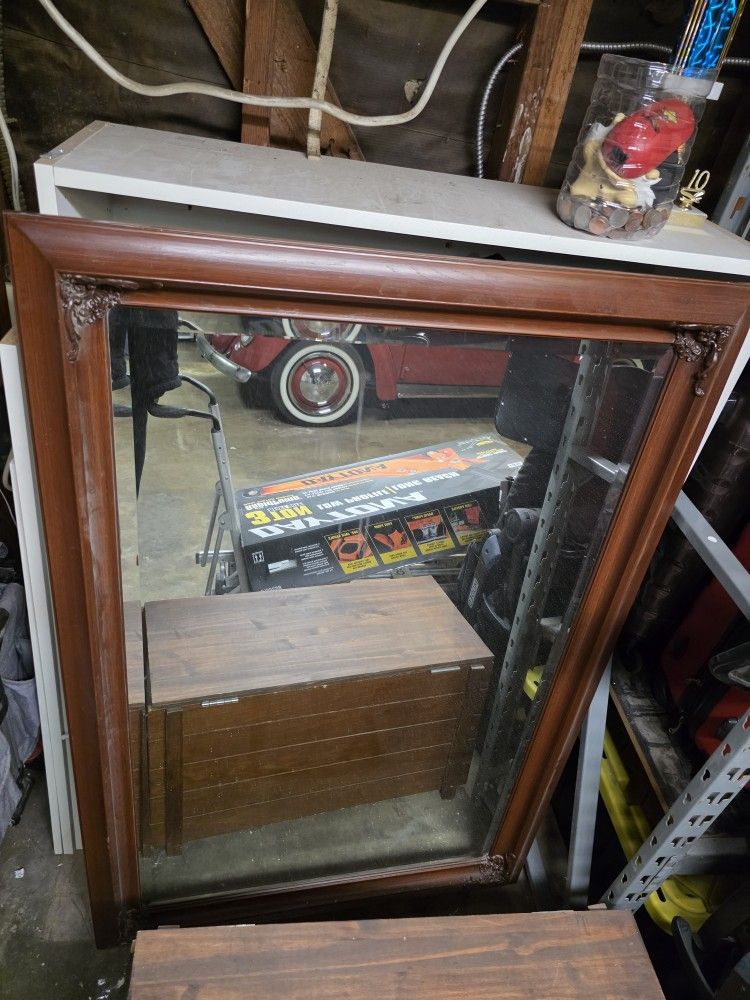 36 X 54 Inch Mirror And Antique Looking Frame