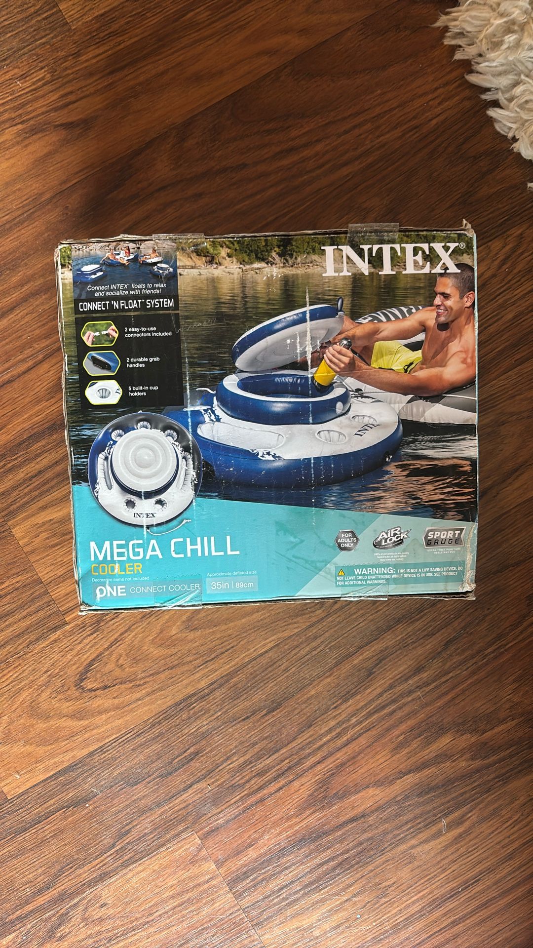 INTEX Mega Chill Inflatable 35in Connect Cooler For Floating