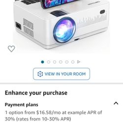 DBPOWER WiFi Bluetooth 1080P Projector (NEW) 
