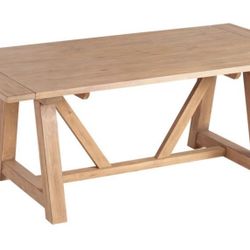 Leona Wood Farmhouse Extension Dining Table