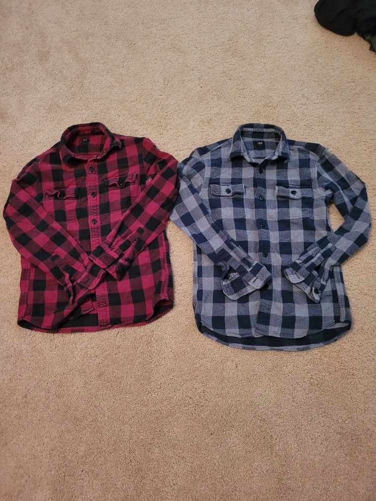 Uniqlo Plaid Shirt SET
