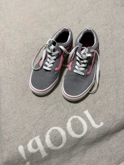 Vans Old Skool Gray and Pink Sneakers