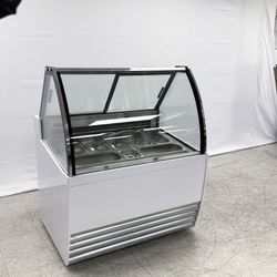 NSF Gelato Dipping Cabinet 42”7 pan Showcase Freezer DW-7R