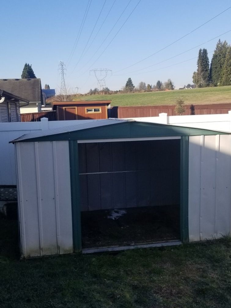 10X6 METAL SHED