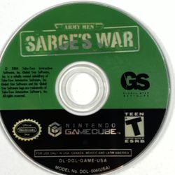 Army Men: Sarge's War (Nintendo GameCube, 2004) Disc Only Tested & Working