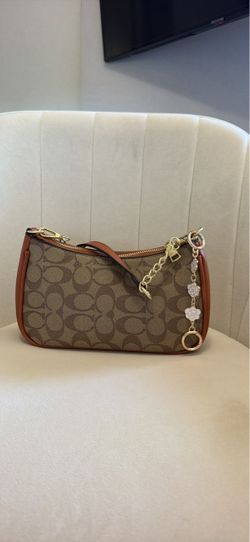 Brown hand bag