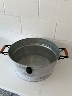 Galvanized Metal Beverage Tub with Bottle Opener