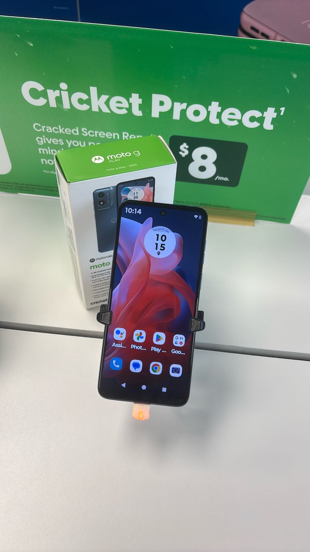 Moto g Play 5g 2024  FREE when you add a line at Cricket! 