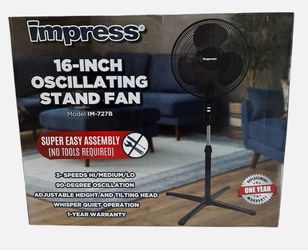 Impress 16-Inch Oscillating Stand Fan