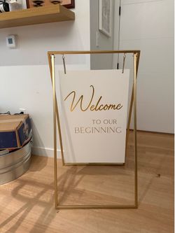 Wedding welcome sign