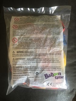 Dozen of multi-colored balloons w/ string