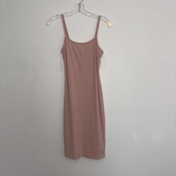 NWT Heart & Hips Pink Ribbed Bodycon Dress